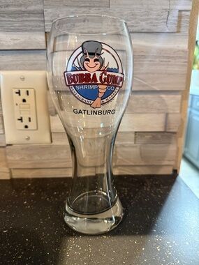 Bubba Gump Clear Logo Pilsner Glass - Gatlinburg